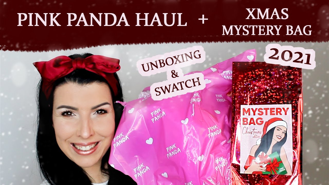 PINK PANDA KARÁCSONYI HAUL + MYSTERY BAG Xmas Edition // Unboxing, Swatch // YouTube