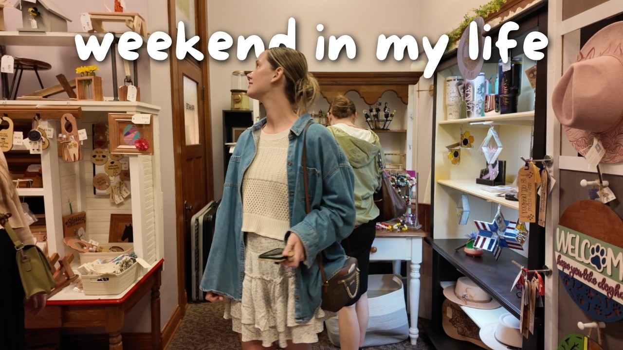 weekend in my life | thrifting, family, & time at home