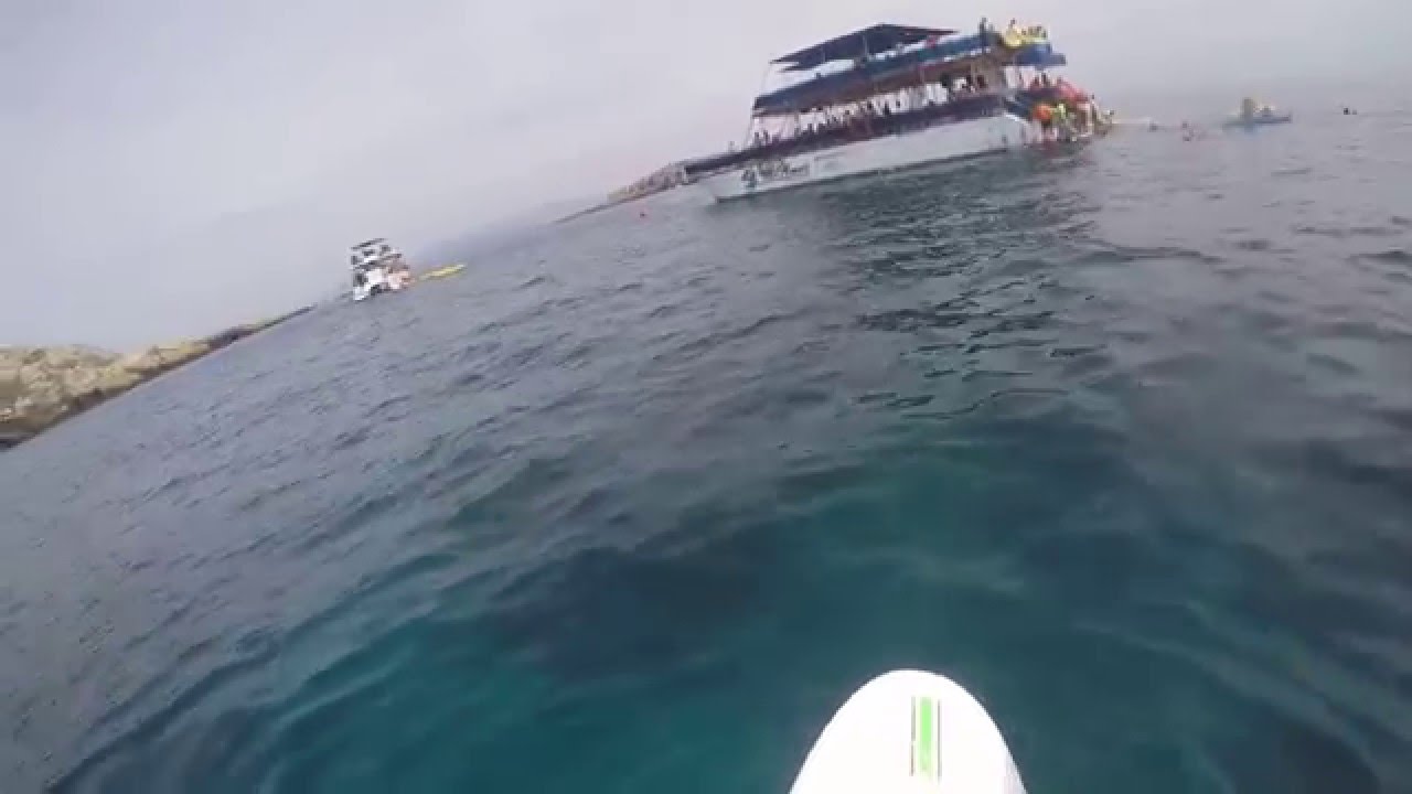 Paddle board - Epic Fail - Islas Marietas, Mexico waves hairstyle
