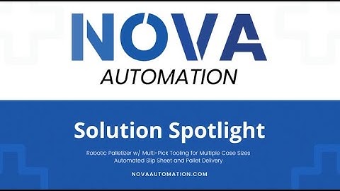 Robotic Palletizer w/ Multi-Pick EOAT for Multiple Case Sizes & Automated Slip Sheet/Pallet Delivery