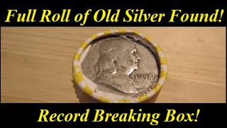 Epic Silver Score While Coin Roll Hunting Halves!!