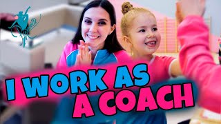 ONE DAY WORKING AS A COACH in PIROUETTE Rhythmic Gymnastics Club | Lena Krupina