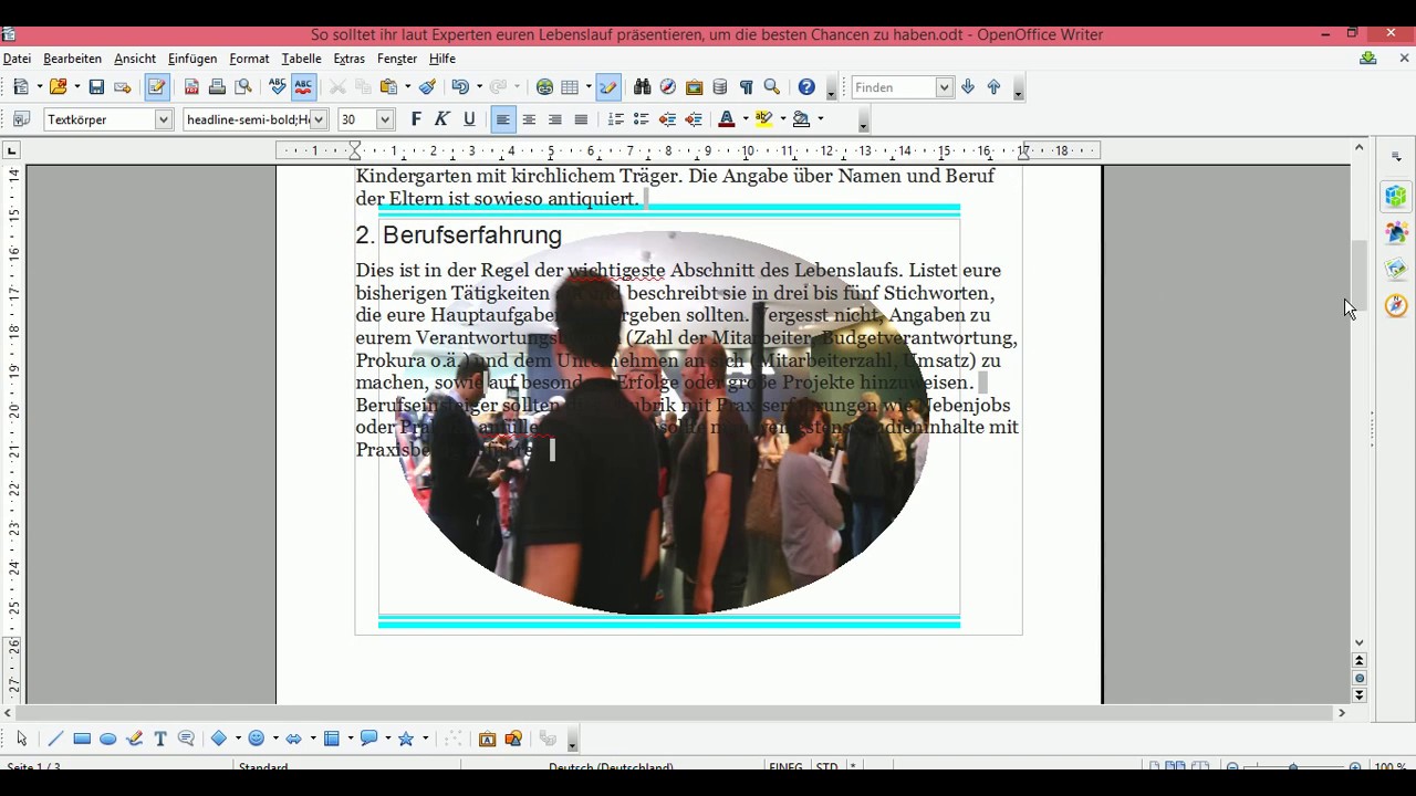 Openoffice Bild Einfugen Bild Im Hintergrund Youtube