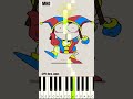 Noob jax vs hacker pomni the amazing digital circus pinkorojapan  piano tutorial