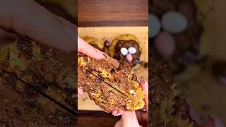 🍪 thick NYC style mini egg nest cookies 🍪 #easyrecipe #food #foodie #foryou #viral #cooking #nyc