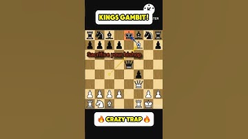 Kings gambit CRAZY chess trap!