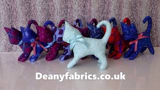 Deany Fabrics sewing tutorial pin cushion kitten cat project