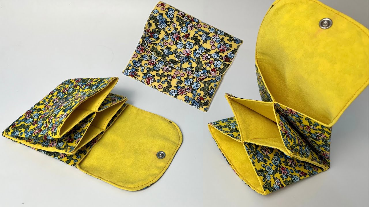 Genius Sewing Idea To Make A Coin Purse From Fabric Scraps – Easy and Useful!