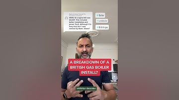 A breakdown on how much British Gas was charging this customer for an install of a combi boiler.