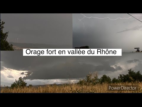 ORAGE FORT / GRÊLE / STRUCTURE / - VALLÉE DU RHÔNE - 30 JUIN 2022 - DRÔME (26)