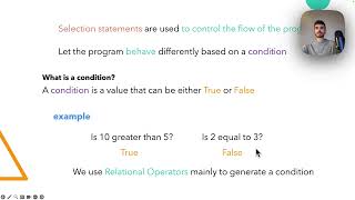 How to deal with Selection Statements in Python