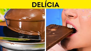 Ideias de decoração de bolo de chocolate com batalha de doces!