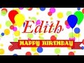 Happy Birthday Edith Song