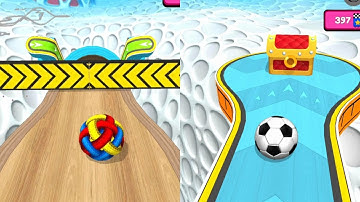 GOING BALLS‏ - SUPER SPEEDRUN GAMEPLAY LEVEL 521- 523, Funny Fails and Impossible tricks