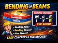 BENDING OF BEAM #bendingstress #som #beam