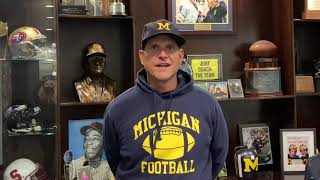 A Message from Coach Harbaugh