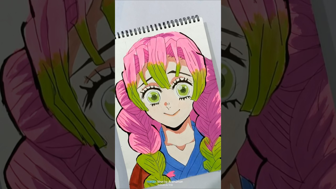 Drawing MITSURI KANROJI 😊 || Demon Slayer / Kimetsu no Yaiba 