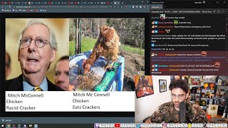 Mitch McConnell Falls, Gets A Concussion | Hasanabi Pack Watch