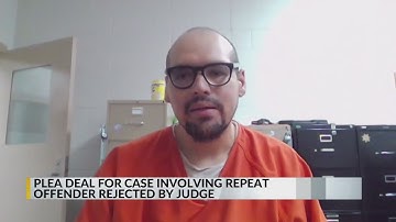 Plea deal rejected for man with long criminal history