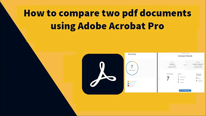 How to compare two pdf documents for differences