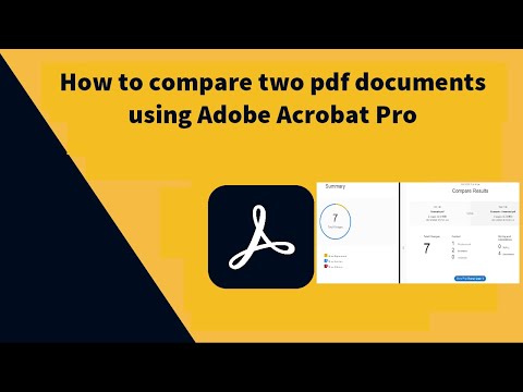 How to compare two pdf documents for differences