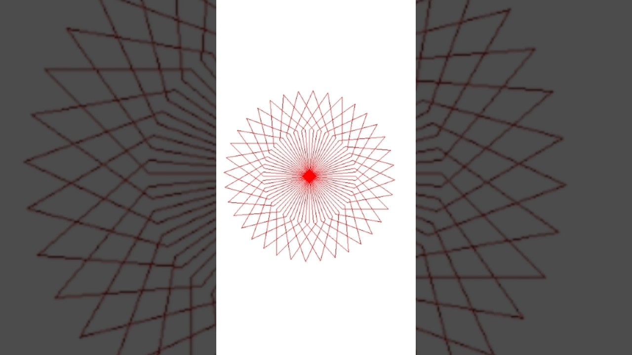 Draw Star Polygon Using Python Coding. #shorts #star #polygon #art # ...