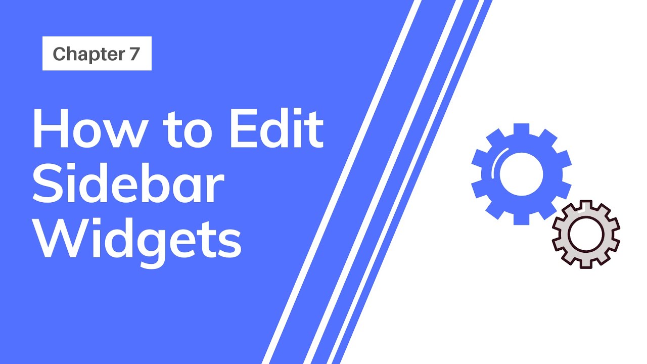 Ch 7: How to Add Widgets in Sidebar for Blogger - Free Blogger Course