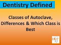 Types of Autoclave, Difference B/w Class B,  N & Cooker Type. Which is best for the Dental Practice
