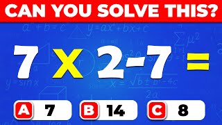 Only 1% Score 30/30 On This Math Quiz | Can You Solve All 30 Questions?