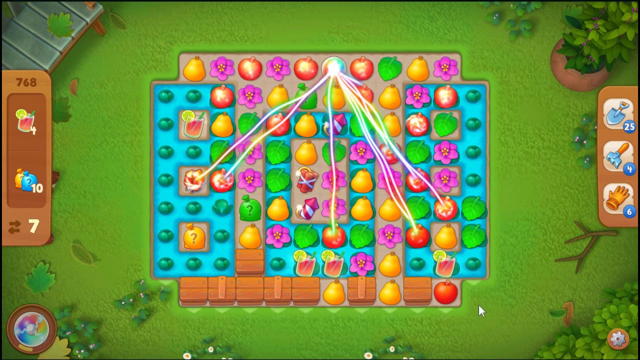 Gardenscapes Level 768 No Booster 🌲 l MiniGames YouTube