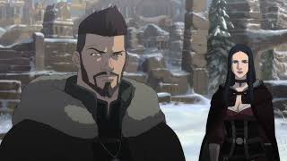 Terta and Vesemir vs Kitsu's Basilisk - The Witcher Nightmare of the Wolf Clips