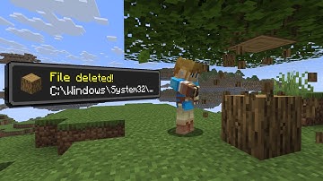 Minecraft but Every Block is a File on my Computer