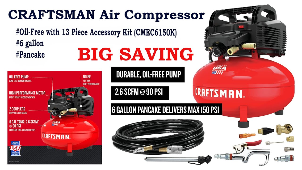 CRAFTSMAN Air Compressor - YouTube