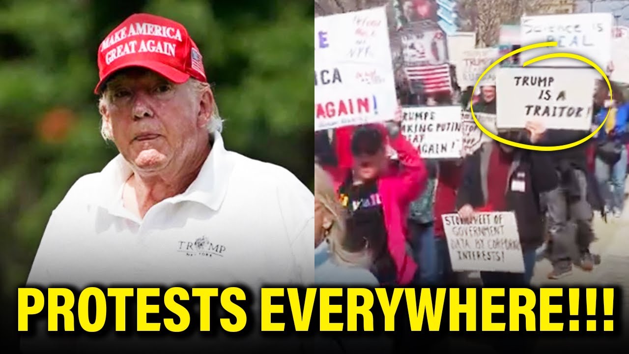 Trump RUNS TO GOLF and GETS PROTESTED EVERYWHERE