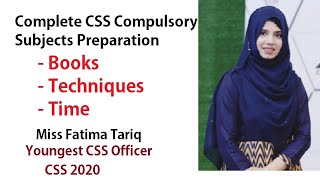 Complete CSS Compulsory Subjects Guide | Books & Strategy | Fatima Tariq CSP | Hamza Riaz