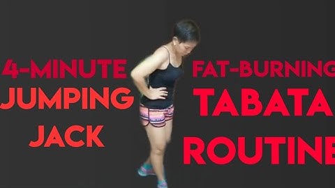 4-Minute Tabata Jumping Jack Fat Burning Routine|| Rovelyn Garcia