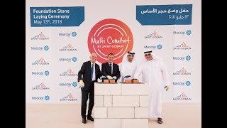 The foundation stone laying ceremony of Saint-Gobain’s First Multi Comfort House at Masdar City