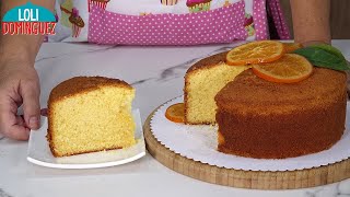 Bizcocho de naranja alto, esponjoso y con un sabor irresistible - Loli Domínguez -  Recetas dulces