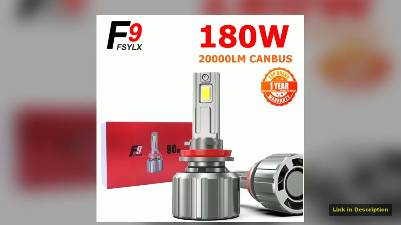 180W F9 LED H7 H11 H1 9005 H4 Headlight Kit Fog Light H4 H7 H8 H11 H1 9005 9006 LED Lamp LED