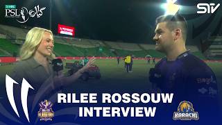 Rilee Rossouw Interview | Quetta Gladiators Vs Karachi Kings | M 2 | HBL PSL 11 2026 | MZB1J