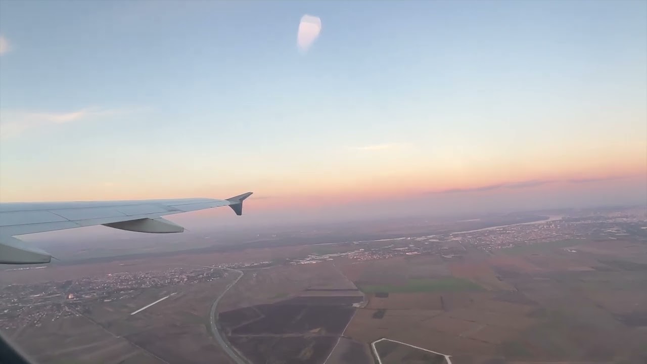 Air Serbia Belgrade to Berlin Takeoff and Landing