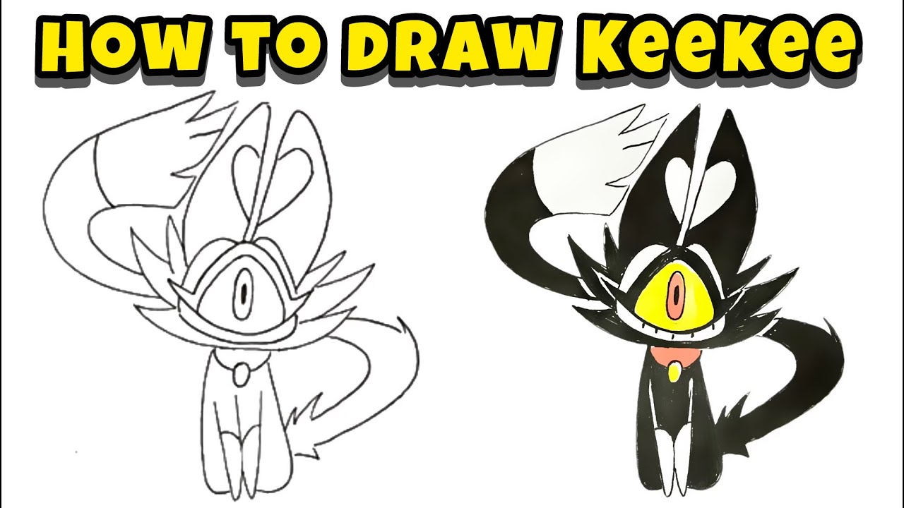 How to Draw Key KeeKee from Hazbin Hotel – Simple Marker Drawing - YouTube