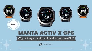 MANTA Activ X GPS - sportowy smartwatch z imponującym wyświetlaczem AMOLED. screenshot 3