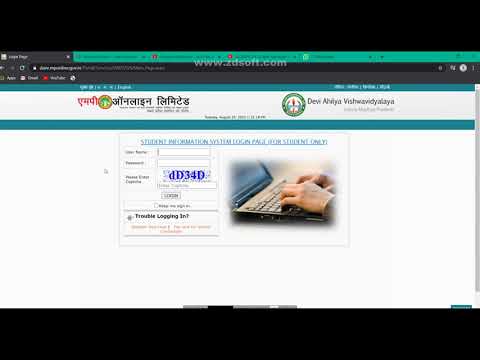 DAVV SIS Register, Login, Forget, Open Book System || DAVV Exam 2020 || SIS Registration kaise kare