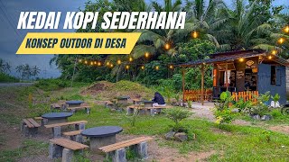 Desain Warung Kopi Sederhana outdor di Desa