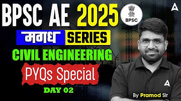 BPSC AE 2025 | BPSC AE Civil Engineering Previous Year Question Paper | Day 2 | Pramod Sir