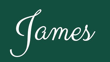 Learn how to Sign the Name James Stylishly in Cursive Writing