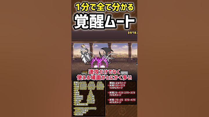 【1分で分かる】覚醒ムート 性能＆本能紹介　#にゃんこ大戦争 #未来編３章月