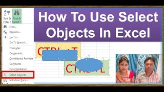 select object | how to detect shape and image in excel  |
