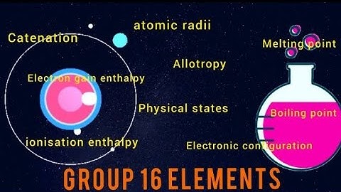 Properties of Group 16 elements